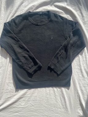Nautica Men's Black Crewneck Sweater Size XL 100 %Cotton